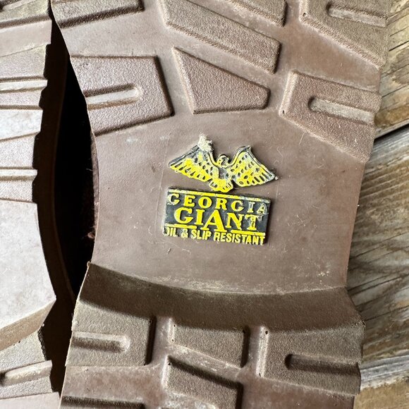 Georgia Boot Brown Leather and Blue Print Romeo Shoe GB00460 in Women's 10M - Picture 10 of 11